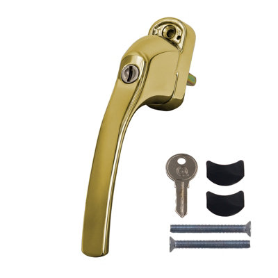 Greenteq Alpha Tilt & Turn Window HandlePvd Gold from B&Q