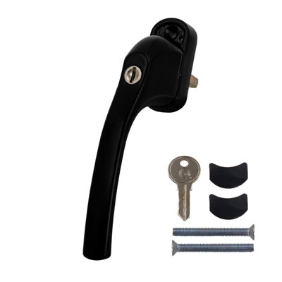 Greenteq Alpha Tilt & Turn Window HandleBlack from B&Q