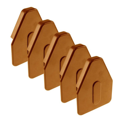 Molan UK Heavy Duty Self-Supporting Glazing Bar Rafter Conservatory Roof Spar End Cap (5 Pack)Golden Oak (Caramel) from B&Q