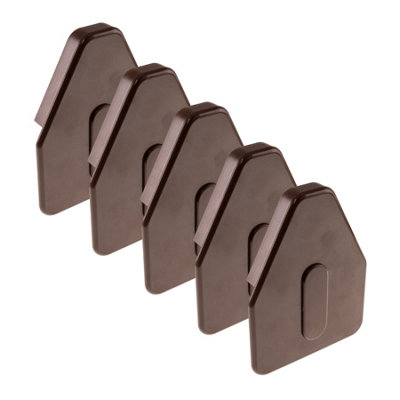 Molan UK Heavy Duty Self-Supporting Glazing Bar Rafter Conservatory Roof Spar End Cap (5 Pack)Chocolate Brown from B&Q