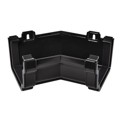 Kayflow Ogee Gutter Internal 135 Degree CornerBlack from B&Q
