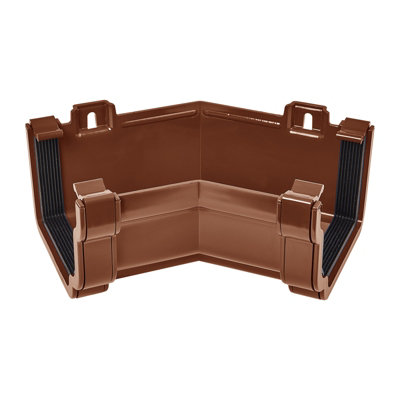 Kayflow Ogee Gutter Internal 135 Degree CornerBrown from B&Q
