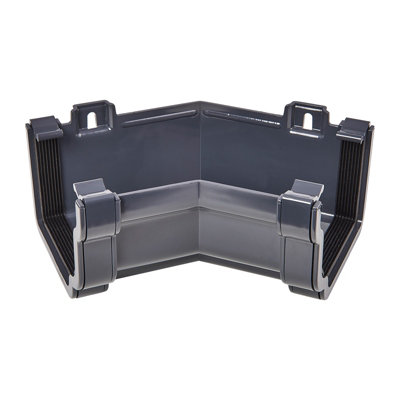 Kayflow Ogee Gutter Internal 135 Degree CornerAnthracite Grey from B&Q