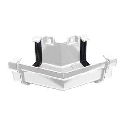 Kayflow Ogee Gutter External 135 Degree CornerWhite from B&Q