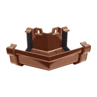 Kayflow Ogee Gutter External 135 Degree CornerBrown from B&Q