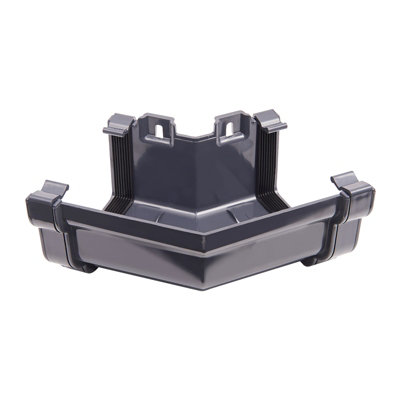 Kayflow Ogee Gutter External 135 Degree CornerAnthracite Grey from B&Q