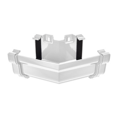 Kayflow Ogee Gutter External 150 Degree CornerWhite from B&Q