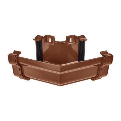 Kayflow Ogee Gutter External 150 Degree CornerBrown from B&Q