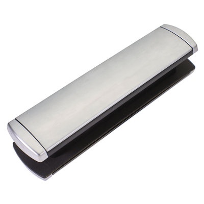 greenteQ Omega Premium 12" LetterplateChrome (Satin) from B&Q