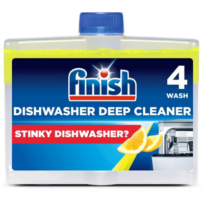 4 X Finish Dishwasher Cleaner Lemon Sparkle 250Ml Deep Cleans Grease Limescale from B&Q