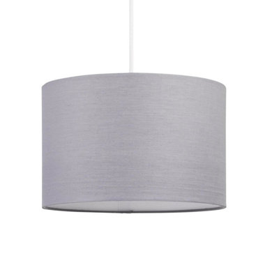 First Choice Lighting Dark Grey 25Cm Ceiling Light Shade from B&Q