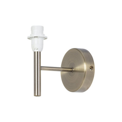 First Choice Lighting BreaAntique Brass Wall Light Fitting Only from B&Q