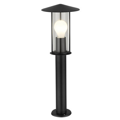First Choice Lighting Treviso Black Outdoor 50Cm Post Light from B&Q