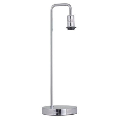 First Choice Lighting Chrome Arched Table Lamp Base Only from B&Q