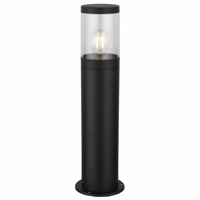 B&Q -  Storm Black Ip44 Outdoor 50Cm Post Light