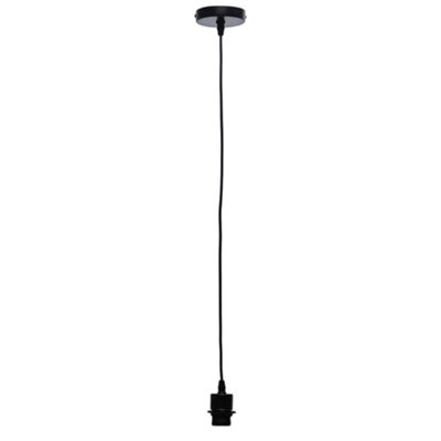 First Choice Lighting CassidyBlack Ceiling Pendant Flex Suspension Kit For Shades from B&Q