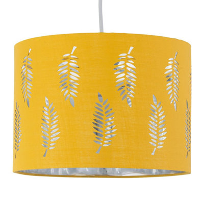 First Choice Lighting Fern Ochre Cut Out 30Cm Pendant Lightshade from B&Q