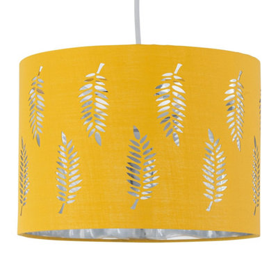 First Choice Lighting Fern Ochre Cut Out 25Cm Pendant Lightshade from B&Q