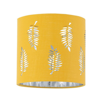 First Choice Lighting Fern Ochre Cut Out 15.5Cm Table Lamp Shade from B&Q
