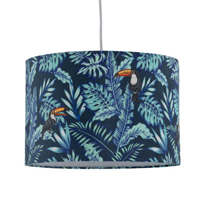 First Choice Lighting Toucan Velvet Toucan Design 30Cm Pendant Or Table Lamp Shade from B&Q