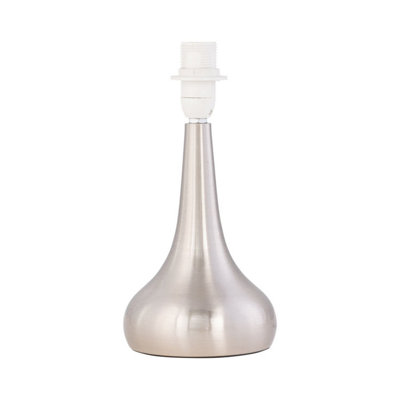 First Choice Lighting Light First Choice Ing Romana - Brushed Chrome Touch Operated Table Lamp Base 23Cm
