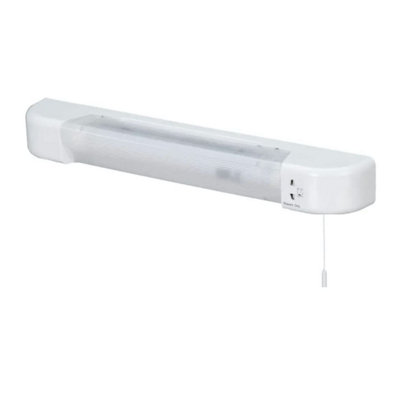 First Choice Lighting RiseWhite Led Bathroom Shaver Light from B&Q