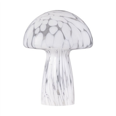 First Choice Lighting ConfettiWhite And Glass Table Lamp from B&Q