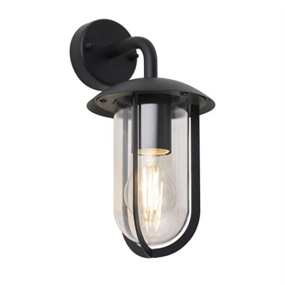 First Choice Lighting BrontyBlack Outdoor Wall Light from B&Q