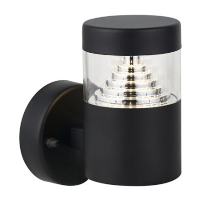 First Choice Lighting PyramidBlack Led Outdoor Wall Light from B&Q