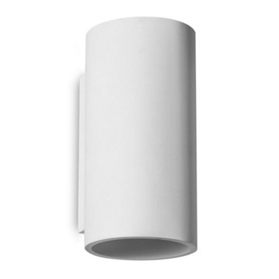 First Choice Lighting AndrosWhite Plaster Gu10 Wall Light from B&Q