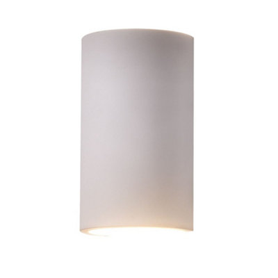 First Choice Lighting EvieWhite Plaster Gu10 Wall Light from B&Q