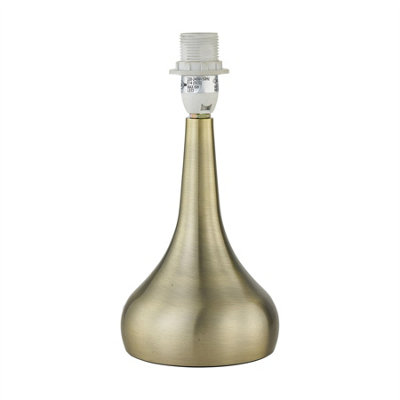 First Choice Lighting RomanaAntique Brass 23Cm Touch Operated Table Lamp Base from B&Q