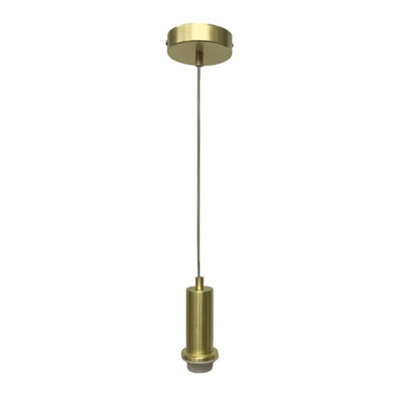 First Choice Lighting CelineSatin Brass Ceiling Pendant Flex Suspension Kit For Shades from B&Q