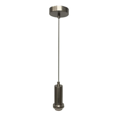 First Choice Lighting CelineSatin Nickel Ceiling Pendant Flex Suspension Kit For Shades from B&Q