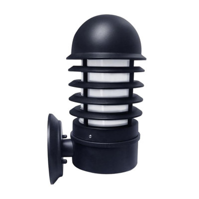 First Choice Lighting MasonBlack Louvred Outdoor Wall Light from B&Q