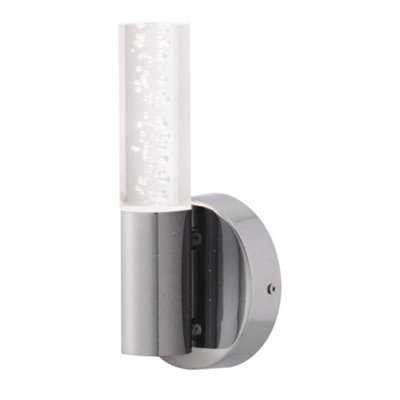 First Choice Lighting OrinBathroom Wall Light With Bubble Detail from B&Q