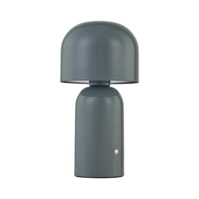 First Choice Lighting ChristinaGrey Led Rechargeable Touch Table Lamp from B&Q