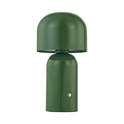 First Choice Lighting ChristinaSage Green Led Rechargeable Touch Table Lamp from B&Q