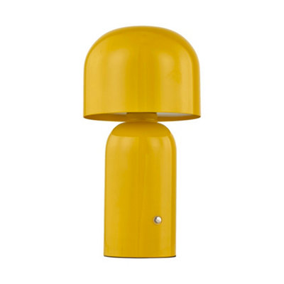 First Choice Lighting ChristinaYellow Led Rechargeable Touch Table Lamp from B&Q