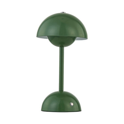 First Choice Lighting EleanorSage Green Led Rechargeable Touch Table Lamp from B&Q