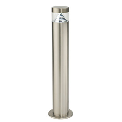 First Choice Lighting PyramidStainless Steel Led Outdoor 50Cm Post Light from B&Q