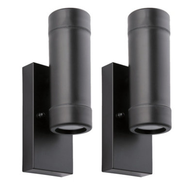 First Choice Lighting Set Of 2 GalePolypropylene Coastal Dusk Dawn Wall Lights from B&Q