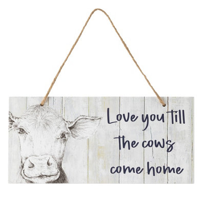  - Fieldview Farm Wall Plaque Cow