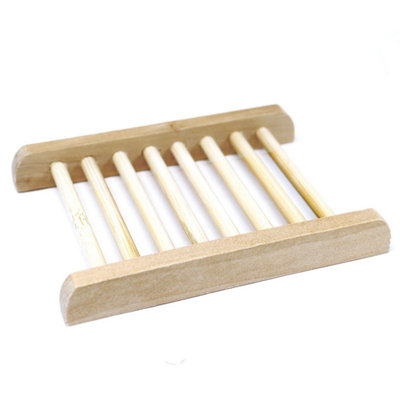 Serenityy Hemu Wood Ladder Soap DishSustainable Wooden Drainage Tray For Natural And Handmade Soaps from B&Q