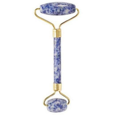 Serenityy Dual-Ended Sodalite Gemstone Face RollerTwo Polished Stone Heads For Facial Massage And Serum Absorption from B&Q