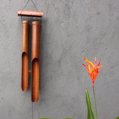 Serenityy Bamboo WindchimeNatural Finish4 Large Bamboo TubesHandcrafted By Ancient Wisdom from B&Q