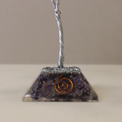 Serenityy Amethyst Gemstone Tree With Orgonite Base80 StonesPurple Decorative Accent from B&Q
