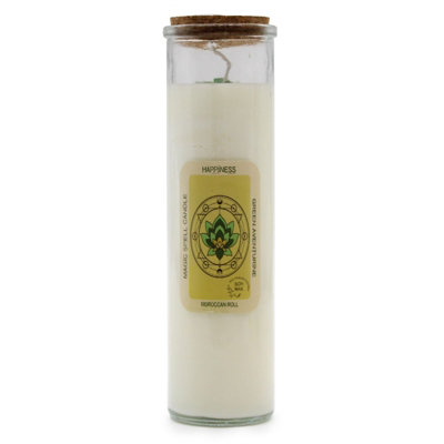 Serenityy Magic Spell CandleHappinessSoy Wax With Green Aventurine And Moroccan Rose280 G50 Hr Burn from B&Q