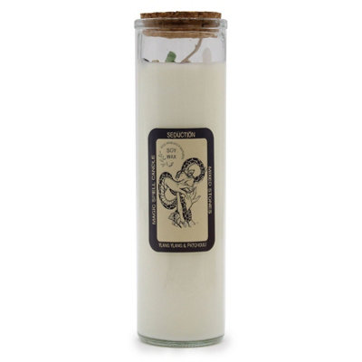 Serenityy Magic Spell CandleSeductionSoy Wax Candle With Mixed GemstonesYlang-Ylang & Patchouli50H Burn Time from B&Q