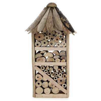 Serenityy Handmade Driftwood BeeInsect And Bird Highrise Box H38 X W21 X D11 Cm from B&Q